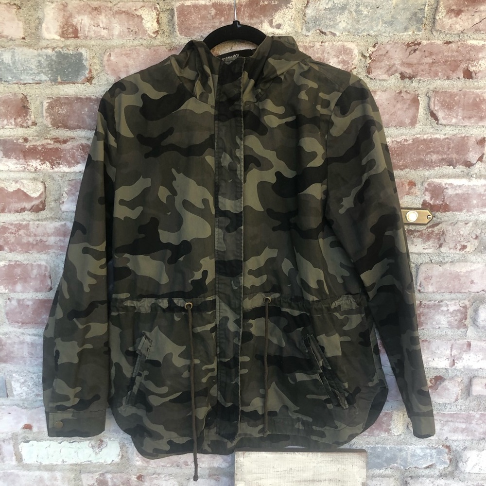 Cute Hooded Camo Jacket